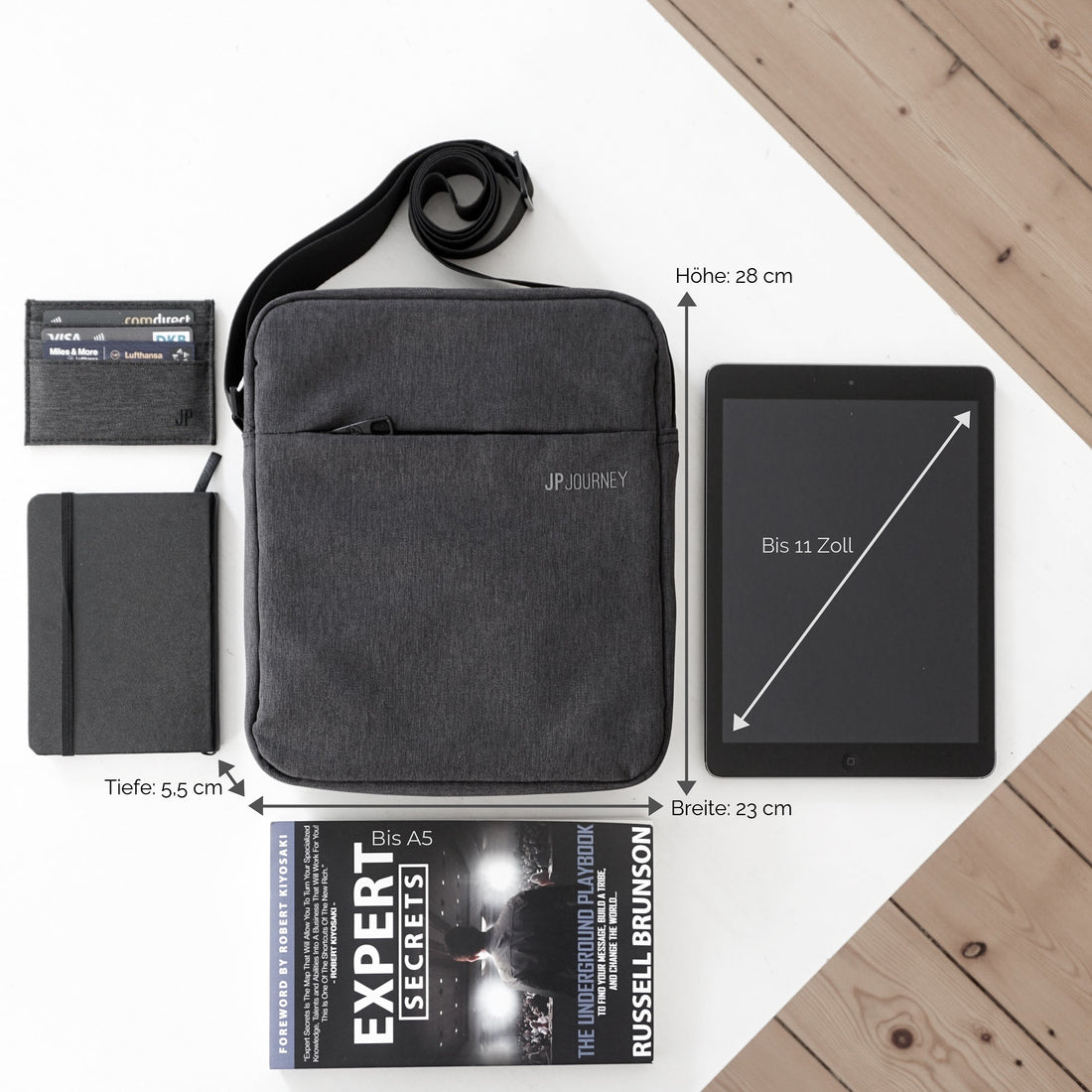 Umhängetasche für iPad / Tablet - Diese Tablets passen hinein