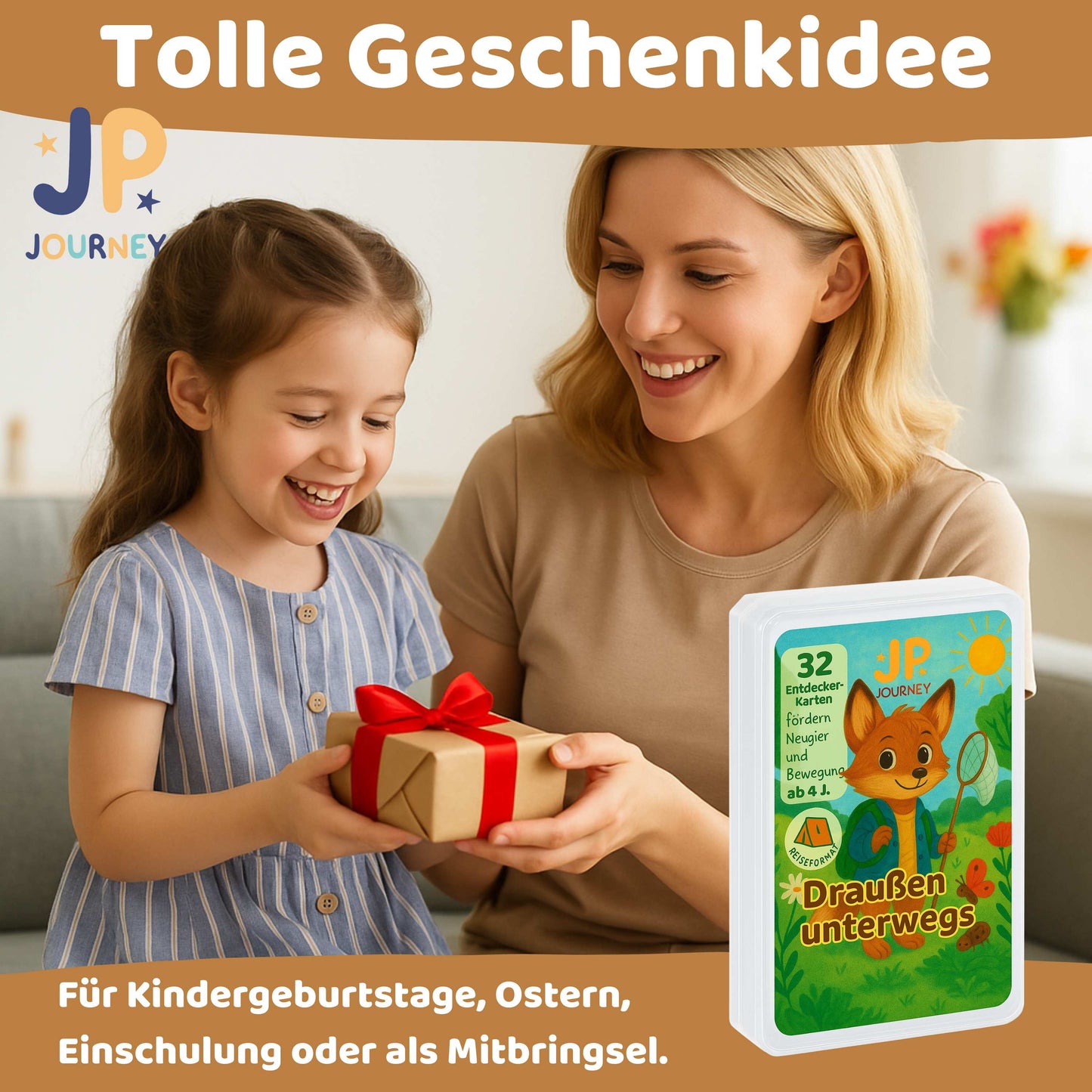 32 Entdeckerkarten für Kinder von 4 -7 Jahren