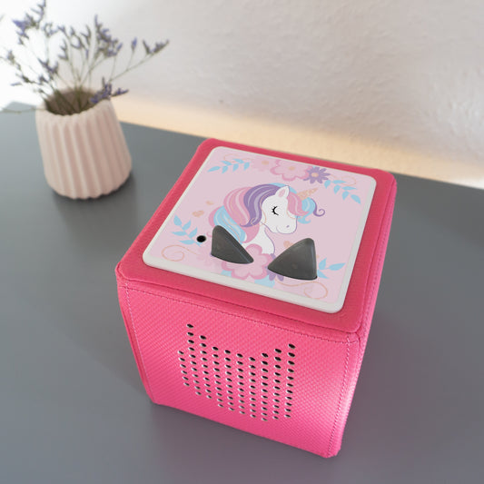 Schutzfolie für Toniebox 1 – Regenbogen, Rakete, Weltkarte und andere Aufkleber