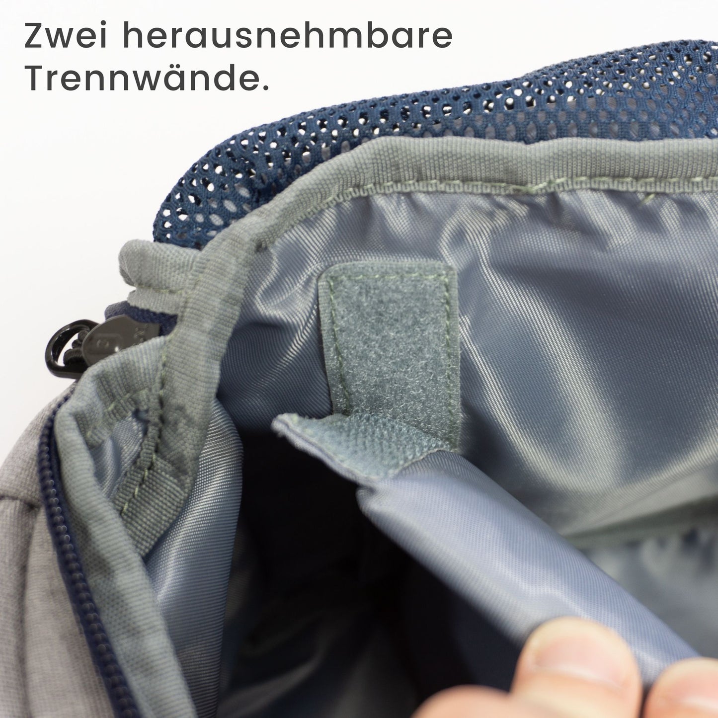 Tasche für Toniebox 1 & 2 - "BoxBag" für Musikbox, 20 Figuren und Kopfhörer, Grau-Blau Bär