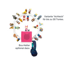 Load image into Gallery viewer, Regal für Tonies Achteck für Magnetische Figuren, aus Forex, 36 x 36 cm, weiß
